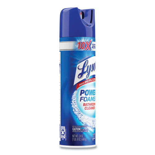 Lysol - Power Foam Bathroom Cleaner, 24 oz Aerosol Spray