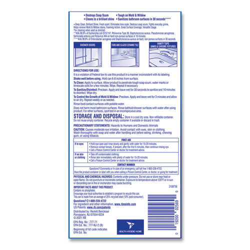 Lysol - Power Foam Bathroom Cleaner, 24 oz Aerosol Spray