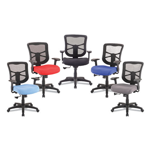 Alera - Alera Elusion Series Mesh Mid-Back Swivel/Tilt Chair, Supports Up to 275 lb, 17.9" to 21.8" Seat Height, Black