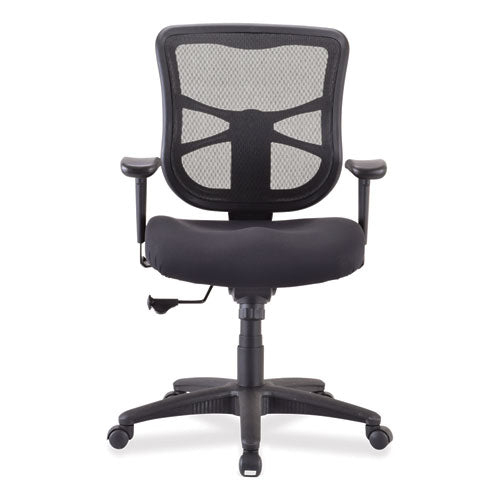 Alera - Alera Elusion Series Mesh Mid-Back Swivel/Tilt Chair, Supports Up to 275 lb, 17.9" to 21.8" Seat Height, Black
