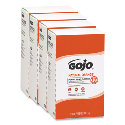 Gojo - NATURAL ORANGE Pumice Hand Cleaner Refill, Citrus Scent, 2,000 mL, 4/Carton