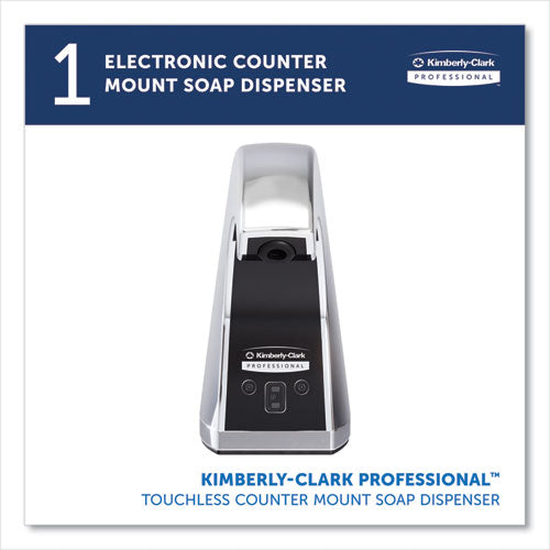 Kimberly-Clark - Touchless Counter Mount Skin Care Dispenser, 1.5 L, 2.12 x 4.25 x 5.56, Chrome