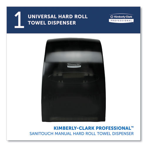 Kimberly-Clark - Sanitouch Hard Roll Towel Disp, 12.63 x 10.2 x 16.13, Smoke