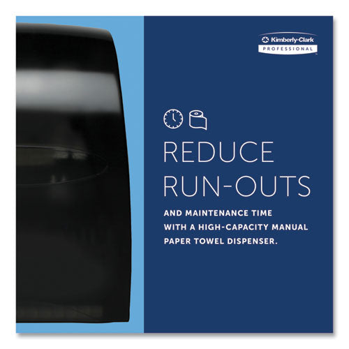 Kimberly-Clark - Sanitouch Hard Roll Towel Disp, 12.63 x 10.2 x 16.13, Smoke