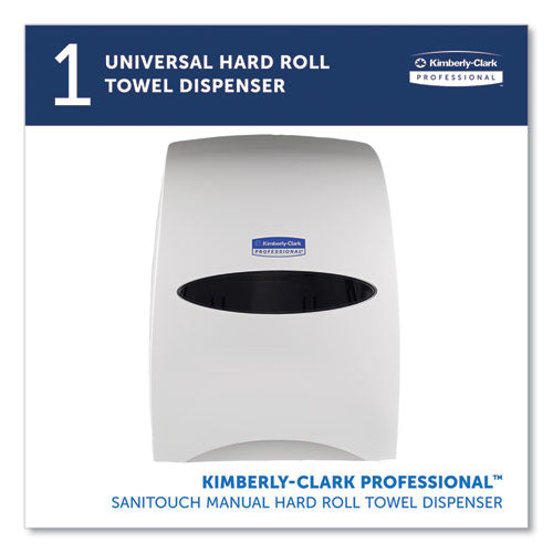 Kimberly-Clark - Sanitouch Hard Roll Towel Dispenser, 12.63 x 10.2 x 16.13, White