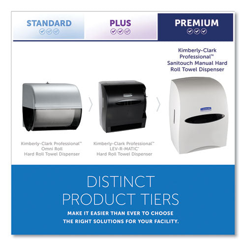 Kimberly-Clark - Sanitouch Hard Roll Towel Dispenser, 12.63 x 10.2 x 16.13, White