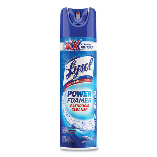 Lysol - Power Foam Bathroom Cleaner, 24 oz Aerosol Spray