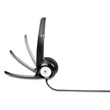 Logitech - H390 Binaural Over The Head USB Headset with Noise-Canceling Microphone, Black