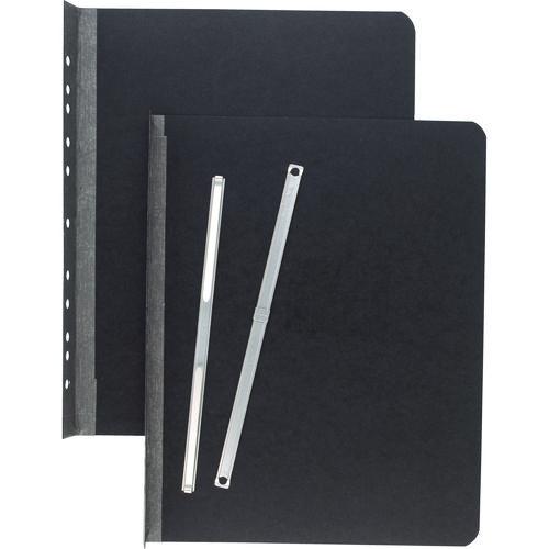 Acco - Pressboard Report Cover with Tyvek Reinforced Hinge, Two-Piece Prong Fastener, 3" Capacity, 8.5 x 11, Black/Black