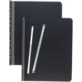Acco - Pressboard Report Cover with Tyvek Reinforced Hinge, Two-Piece Prong Fastener, 3" Capacity, 8.5 x 11, Black/Black