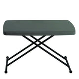 Iceberg - IndestrucTable Classic Personal Folding Table, 30" x 20" x 25" to 28", Charcoal