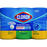 Clorox - Disinfecting Wipes, Value Pack, Bleach Free Cleaning Wipes, 1-Ply, 7x8, Fresh Scent/Citrus Blend, White, 75/Canister, 3/Pack