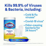 Clorox - Disinfecting Wipes, Value Pack, Bleach Free Cleaning Wipes, 1-Ply, 7x8, Fresh Scent/Citrus Blend, White, 75/Canister, 3/Pack