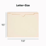 Smead - Manila File Jackets, 2-Ply Straight Tab, Letter Size, Manila, 50/Box