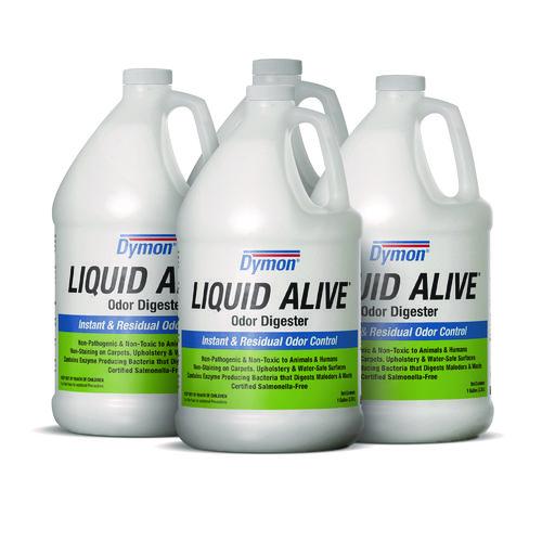 Dymon - LIQUID ALIVE Odor Digester, 1 gal Bottle, 4/Carton