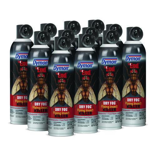 Dymon - THE END. Dry Fog Flying Insect Killer, 14 oz Aerosol Spray, 12/Carton