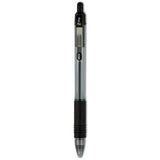 Zebra - Z-Grip Ballpoint Pen, Retractable, Medium 1 mm, Black Ink, Clear/Black Barrel, 12/Pack