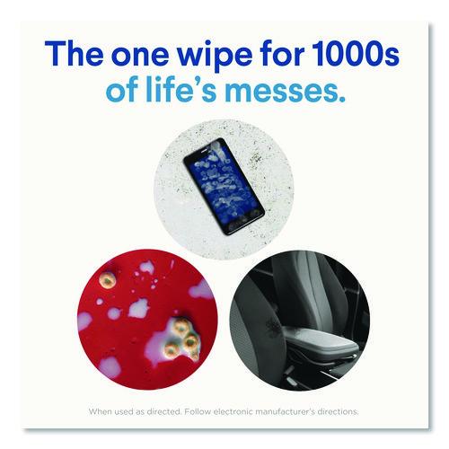 Clorox - Disinfecting Wipes, Bleach Free Cleaning Wipes, 1-Ply, 7 x 7.75, Crisp Lemon, White, 75/Canister, 6 Canisters/Carton