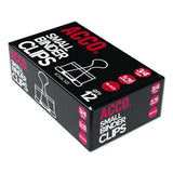 Acco - Binder Clips, Small, Black Silver, Dozen