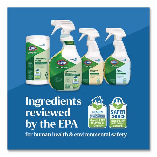 Clorox - Clorox Pro EcoClean Disinfecting Cleaner, Unscented, 32 oz Spray Bottle, 9/Carton
