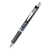 Pantel - EnerGel RTX Gel Pen, Retractable, Medium 0.7 mm, Black Ink, Black/Blue Barrel