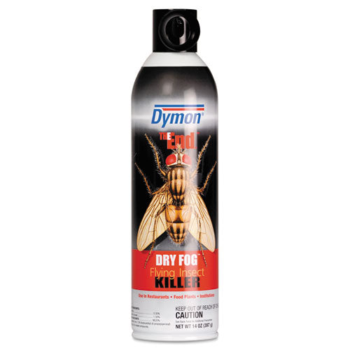Dymon - THE END. Dry Fog Flying Insect Killer, 14 oz Aerosol Spray, 12/Carton