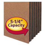 Smead - Redrope Drop Front File Pockets, 5.25" Expansion, Letter Size, Redrope, 10/Box