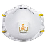 3M - Particulate Respirator w/Cool Flow Exhalation Valve, Standard Size, 10/Box