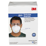 3M - Particulate Respirator w/Cool Flow Exhalation Valve, Standard Size, 10/Box