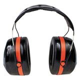 3M - PELTOR OPTIME 105 High Performance Ear Muffs H10A, 30 dB NRR, Black/Red
