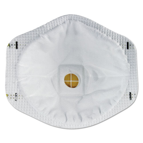 3M - Particulate Respirator w/Cool Flow Exhalation Valve, Standard Size, 10/Box