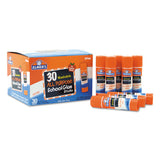 Elmer's - Washable School Glue Sticks, 0.24 oz, Applies and Dries Clear, 30/Box