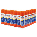 Elmer's - Disappearing Glue Stick, 0.77 oz, Applies White, Dries Clear, 12/Pack