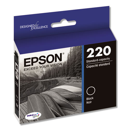 EPSON - T220120-S (220) DURABrite Ultra Ink, 175 Page-Yield, Black