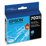 EPSON - T702XL220-S (702XL) DURABrite Ultra High-Yield Ink, 950 Page-Yield, Cyan