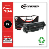 innovera - Remanufactured Black Toner, Replacement for 104 (0263B001AA), 2,000 Page-Yield