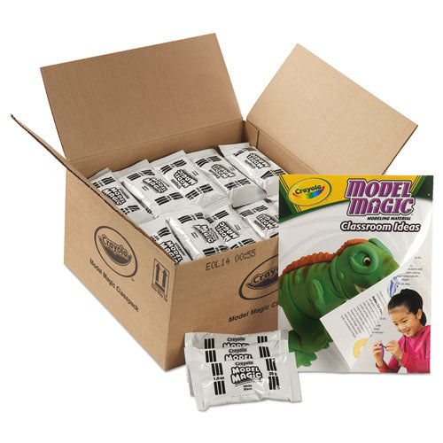 Crayola - Model Magic Modeling Compound,1 oz Packs, 75 Packs, White, 6 lbs 13 oz