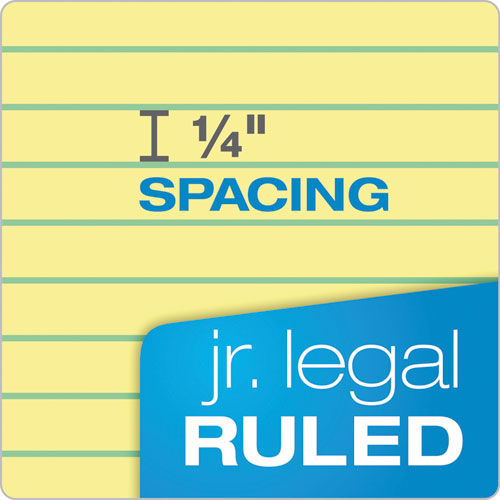 TOPS - The Legal Pad" Ruled Perforated Pads, Narrow Rule, (50) Canary-Yellow 5 x 8 Sheets, Dozen