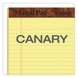 TOPS - The Legal Pad" Ruled Perforated Pads, Narrow Rule, (50) Canary-Yellow 5 x 8 Sheets, Dozen