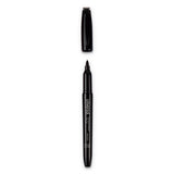 Universal - Pen-Style Permanent Marker, Fine Bullet Tip, Black, Dozen