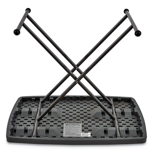 Iceberg - IndestrucTable Classic Personal Folding Table, 30" x 20" x 25" to 28", Charcoal