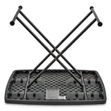 Iceberg - IndestrucTable Classic Personal Folding Table, 30" x 20" x 25" to 28", Charcoal