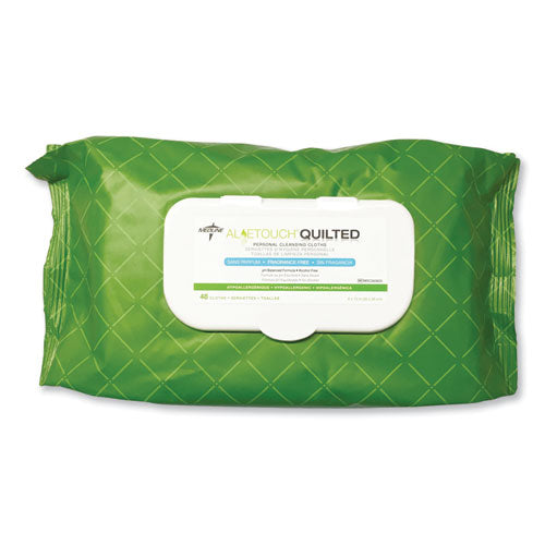 Medline - FitRight Select Premium Personal Cleansing Wipes, 1-Ply, 8 x 12, Fragrance-Free, White, 48/Pack, 12 Packs/Carton