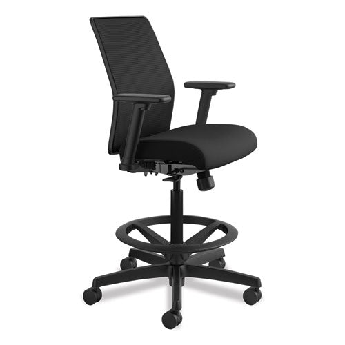 Hon - Ignition 2.0 Ilira-Stretch Mesh Back Task Stool, Supports Up to 300 lb, 23" to 32" Seat Height, Black
