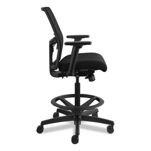 Hon - Ignition 2.0 Ilira-Stretch Mesh Back Task Stool, Supports Up to 300 lb, 23" to 32" Seat Height, Black