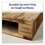 Avery - MARKS A LOT Large Desk-Style Permanent Marker, Broad Chisel Tip, Blue, Dozen (8886)