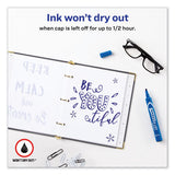 Avery - MARKS A LOT Large Desk-Style Permanent Marker, Broad Chisel Tip, Blue, Dozen (8886)