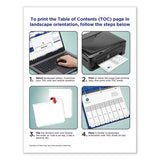 Avery - Customizable TOC Ready Index Multicolor Tab Dividers, 26-Tab, A to Z, 11 x 8.5, White, Traditional Color Tabs, 1 Set