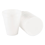 Dart - Foam Drink Cups, 10 oz, White, 25/Bag, 40 Bags/Carton