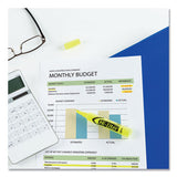 Avery - HI-LITER Desk-Style Highlighters, Fluorescent Yellow Ink, Chisel Tip, Yellow/Black Barrel, Dozen